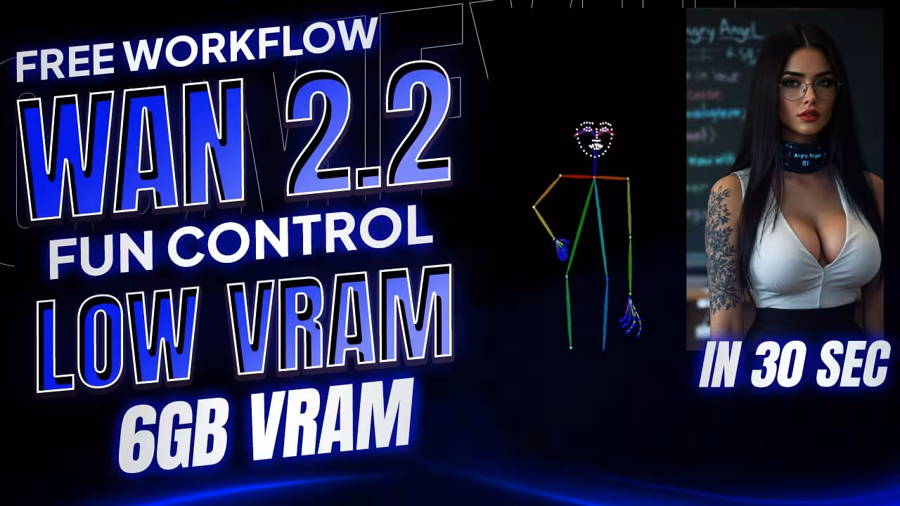 WAN 2.2 Fun Control In ComfyUI On Low VRAM Step 1