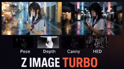Z Image Turbo ComfyUI: Pose, Depth & Edge Control